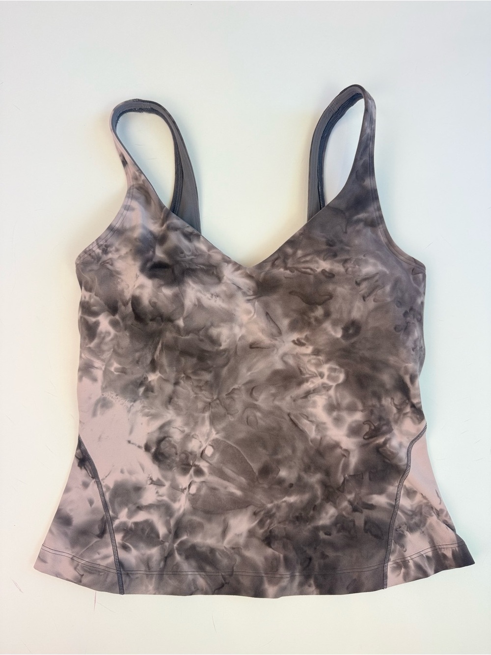 Lululemon Align Tank Top - Diamond Dye Graphite Grey Pink Pastel sz 6
